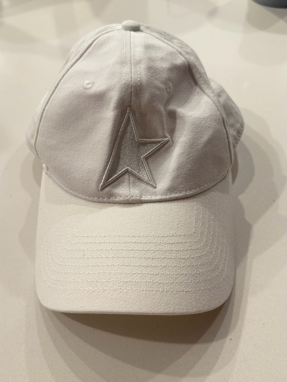 Golden Goose White Adjustable Baseball Cap